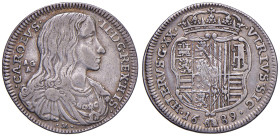 NAPOLI Carlo II (1675-1700) Tarì 1689 - Nomisma 50 AG (g 5,04) R
BB