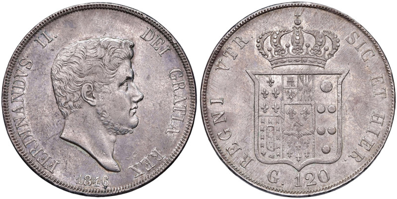 NAPOLI Ferdinando II (1830-1859) Piastra 1846 - Nomisma 951 AG (g 27,51)
qSPL