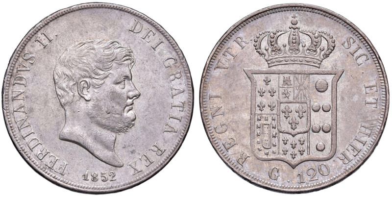 NAPOLI Ferdinando II (1830-1859) Piastra 1852 - Nomisma 960 AG (g 27,48)
SPL/SP...