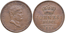 NAPOLI Ferdinando II (1830-1859) 10 Tornesi 1859 - Nomisma 1141 CU (g 29,53)
BB