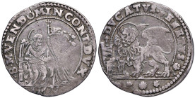 VENEZIA Domenico Contarini (1659-1675) Ducato sigle M V - Pa. 14 AG (g 22,13) Graffio al D/
MB