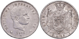 Napoleone (1805-1814) Milano - 5 Lire 1810 - Gig. 106 AG (g 24,93)
BB