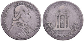 Pio VI (1774-1799) Bologna - Mezzo scudo 1782 - Munt. 205 AG (g 12,85) RRR
MB+
