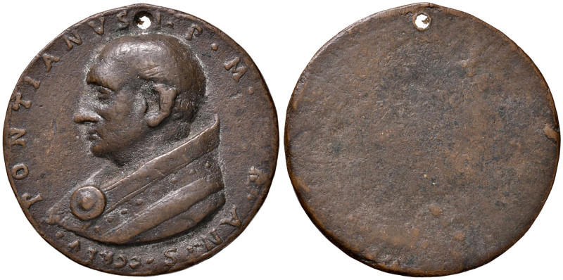 Ponziano (230-235) Medaglia uniface - AE (g 28,19 - Ø 41mm) Forata. Fusione. Di ...