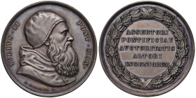 Giulio II (1503-1513) Medaglia - Opus: Cerbara - Modesti 225 - AE (g 42,18 - Ø 41mm) Sul bordo contromarca di Minerva
FDC