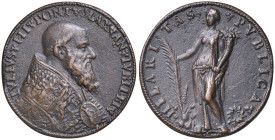 Giulio III (1550-1555) Medaglia (1550) - AE (g 37,84 - Ø 41 mm) Fusione
BB
