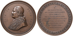 Pio IX (1846-1878) Medaglia 1876 di massimo modulo - Opus: Bianchi, Speranza AE (g 297 - Ø 82 mm) Colpetti e macchie
SPL