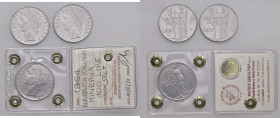 Repubblica italiana - 100 Lire 1957, 1959, 1964 - AC Lotto di tre monete: 1957 e 1959 BB, 1964 sigillato SPL+ da Numismatica Subalpina
BB-SPL+