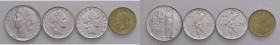 REPUBBLICA ITALIANA 100 Lire 1957, 50 lire 1954, 1963, 20 lire 1959 - Lotto di quattro monete, da esaminare
SPL-FDC
