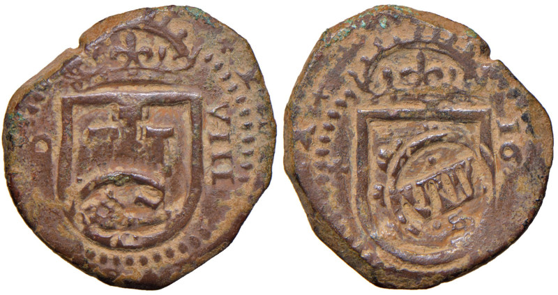 SPAGNA Filippo III (1598-1621) 8 Maravedis 161(?) Madrid - Cal. 361 CU (g 7,33) ...