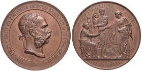 AUSTRIA Francesco Giuseppe Medaglia 1873 Esposizione di Vienna - AE (g 154 - Ø 70 mm) Una magnifica medaglia!
FDC