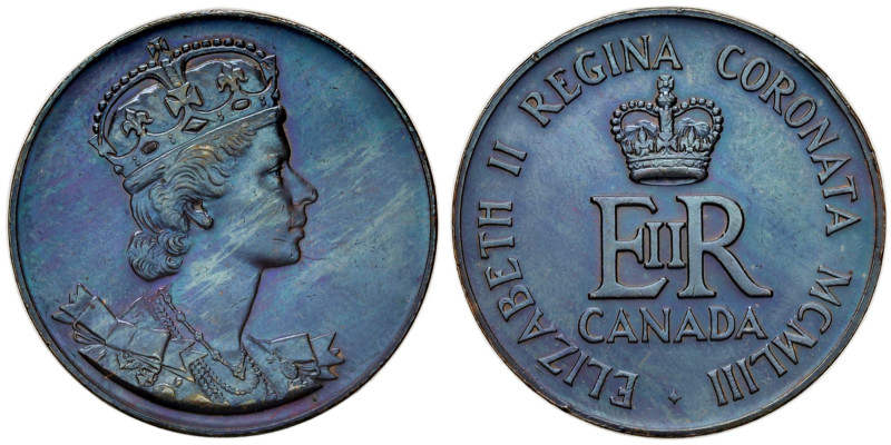 CANADA Medaglia 1952 Incoronazione di Elisabetta II - AE (g 17,50 - Ø 32 mm)
qF...