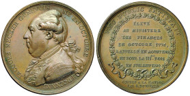 FRANCIA Medaglia 1789 J. Necker - Opus: Duvivier AE (g 32,76 - Ø 42 mm)
qSPL