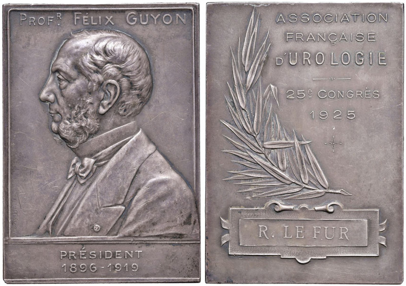 FRANCIA Placchetta Felix Guyon - Opus: Bottée - AG (g 78,62 - 44 X 63 mm) Sul bo...