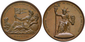 INGHILTERRA Medaglia 1804 Stabilimento britannico a Bombay nel 1662 e vittoria sulla flotta francese - Opus: Droz, Muller e Mills - AE (g 40,03 - Ø 40...