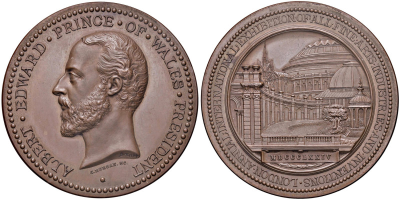 INGHILTERRA Medaglia 1874 Esposizione di Londra - Opus: Morgan AE (g 7910 - Ø 51...