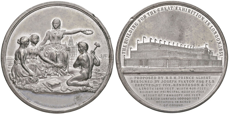 INGHILTERRA Vittoria (1837-1901) Medaglia 1851 Esposizione di Londra - MB (g 46,...