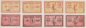 ALBANIA - Dhoma Tragetare e Beratit - lotto 4 banconote da 1 e 0,50 lire italiane del maggio 1924
SUP