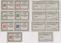 AUSTRIA - serie notgeld composta da 7 biglieti con francobollo come da scansione.
non circolati