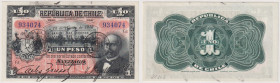 CILE banconota da 1 Peso del 13/08/1919. Rif. Pick 15b
Qspl