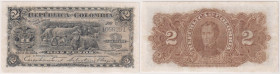 COLOMBIA banconota da 2 Pesos dell’ Aprile 1904. Rif. Pick 310
BB