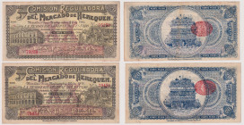 MESSICO - Comision Reguladora del Mercado de Henequen - lotto di 2 banconote del 1914 come da scansione
BB++