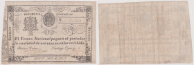 PARAGUAY - Tesoro Nacional banconota da 2 Reales del 1865. Rif. Pick 19
BB
