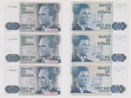 SPAGNA lotto di 3 banconote da 10000 Pesetas del 24/09/1985. Rif. Pick 161
qFDS