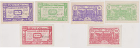 SPAGNA - Guerra civile, Alcaniz - serie 3 banconote da 25Cts, 50Cts e 1 Peseta del 1937.
FDS