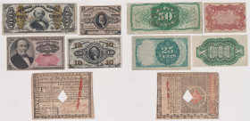 USA - lotto di 5 banconote come da scansione.
BB+