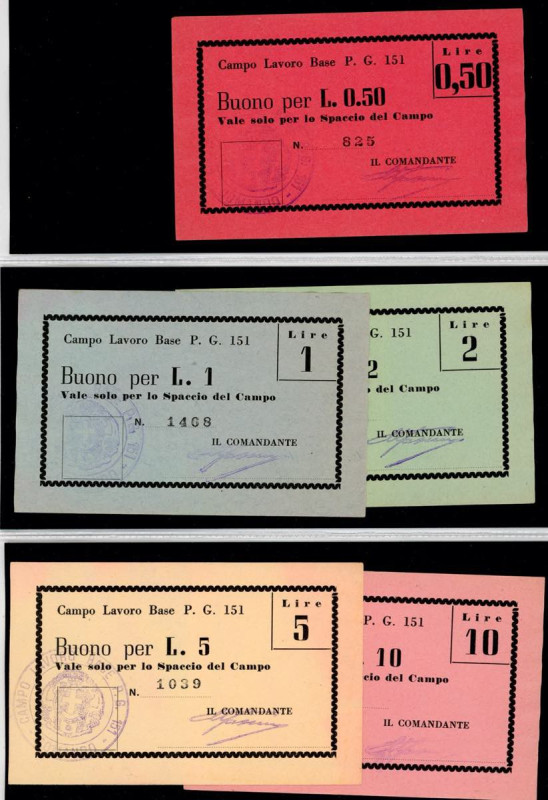 COLLEZIONE CAMPI DI PRIGIONIA DELLA SECONDA GUERRA MONDIALE - Italia Lotto di ci...