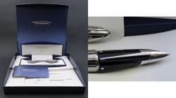 WATERMAN Penna stilografica - EDSON. Corpo della penna in metallo argentato. Edizione limitata 0319/4000. Pennino M in oro bianco 18kt. Penna nuova, m...