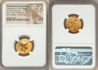 MACEDONIAN KINGDOM. Alexander III the Great (336-323 BC). AV stater (19mm, 8.51 gm, 7h). NGC XF 4/5 - 2/5, scuff. Posthumous issue of Tyre, dated Regn...