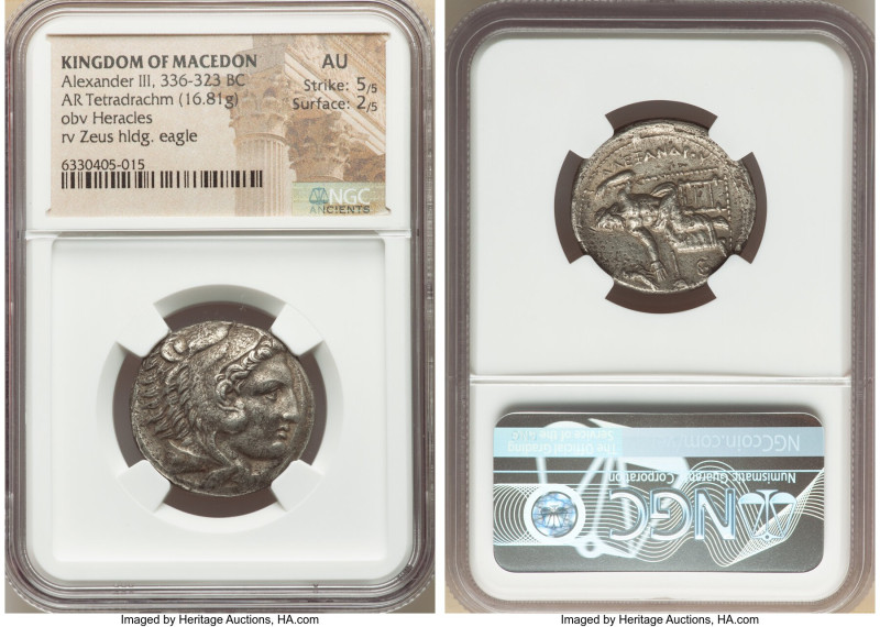 MACEDONIAN KINGDOM. Alexander III the Great (336-323 BC). AR tetradrachm (25mm, ...