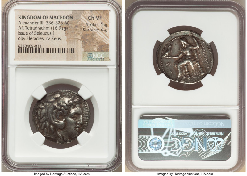 MACEDONIAN KINGDOM. Alexander III the Great (336-323 BC). AR tetradrachm (28mm, ...