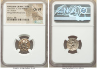 MACEDONIAN KINGDOM. Alexander III the Great (336-323 BC). AR drachm (16mm, 12h). NGC Choice VF, scratches. Posthumous issue of Colophon, ca. 322-317 B...
