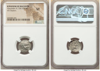 MACEDONIAN KINGDOM. Alexander III the Great (336-323 BC). AR drachm (17mm, 12h). NGC VF. Posthumous issue of Colophon, ca. 322-317 BC. Head of Heracle...