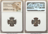 MACEDONIAN KINGDOM. Alexander III the Great (336-323 BC). AR drachm (18mm, 11h). NGC VF. Posthumous issue of Colophon, ca. 310-301 BC. Head of Heracle...