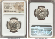 MACEDONIAN KINGDOM. Philip III Arrhidaeus (323-317 BC). AR tetradrachm (27mm, 17.09 gm, 5h). NGC Choice VF 5/5 - 3/5. Posthumous issue of Babylon, ca....