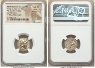 MACEDONIAN KINGDOM. Philip III Arrhidaeus (323-317 BC). AR drachm (17mm, 4.32 gm, 11h). NGC Choice XF 5/5 - 2/5, scuffs. Lifetime issue of Colophon, c...
