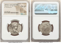 JUDAEA. Caesarea Maritima. Caracalla (AD 198-217). BI tetradrachm (26mm, 12h). NGC Choice VF. AD 215-217. ΑΥΤ ΚΑΙ ΑΝ-ΤwΝΙΝΟC CΕ, laureate bust of Cara...