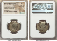 Cleopatra VII and Marc Antony, rulers of the East (37-30 BC). AR tetradrachm (26mm, 14.09 gm, 12h). NGC VG 4/5 - 3/5. Syria, Antioch, 36 BC. ΒΑCΙΛΙCCΑ...