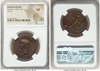 Claudius I (AD 41-54). AE as (31mm, 7h). NGC VF. Rome, ca. AD 50-54. TI CLAVDIVS CAESAR AVG P M TR P IMP P P, bare head of Claudius I left / Minerva a...