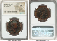 Titus, as Augustus (AD 79-81). AE sestertius (31mm, 7h). NGC Choice Fine. Rome, AD 80-81. IMP T CAES VESP AVG P M TR P P P COS VIII, laureate head of ...