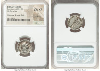 Domitian, as Augustus (AD 81-96). AR denarius (19mm, 7h). NGC Choice XF, scratches. Rome, 14 September AD 92-13 September AD 93. IMP CAES DOMIT AVG GE...