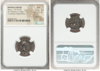 Nerva (AD 96-98). AR denarius (19mm, 3.34 gm, 7h). NGC AU 5/5 - 4/5, flan flaws. Rome. IMP NERVA CAES-AVG P M TR POT, laureate head of Nerva right / C...