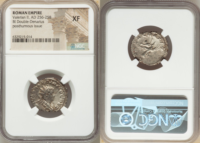 Divus Valerian II (AD 256-258). BI antoninianus (22mm, 5h). NGC XF. Cologne, AD ...