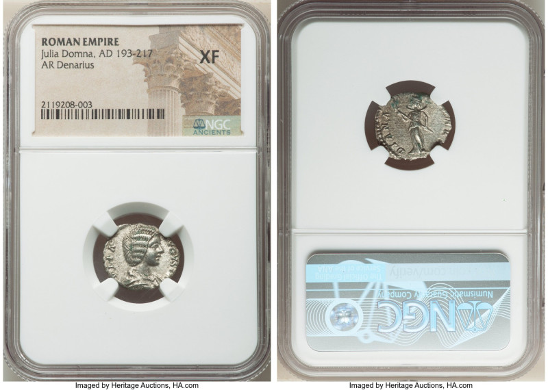 ANCIENT LOTS. Roman Imperial. Lot of five (5) AR denarii. NGC VF-XF. Includes: F...