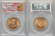 George V gold 10 Dollars 1913 MS63 PCGS, Ottawa mint, KM27. Canadian gold reserve. 

HID09801242017

© 2022 Heritage Auctions | All Rights Reserved