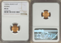 Estados Unidos gold Restrike 2 Pesos 1945-Mo MS66 NGC, Mexico City mint, KM461. Rose tinted golden flan struck to the fullest. 

HID09801242017

© 202...